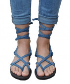 sandales jean bretelles